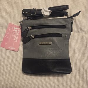 Stone & Co. Two-Tone Leather Crossbody Bag